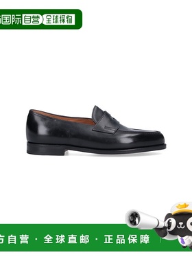 1h可退 香港直邮John Lobb 男士 黑色平底鞋 LOPEZBLACK black黑