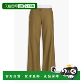 BECKHAM 斜纹布阔腿裤 维多利亚 女士 贝克汉姆 香港直邮VICTORIA