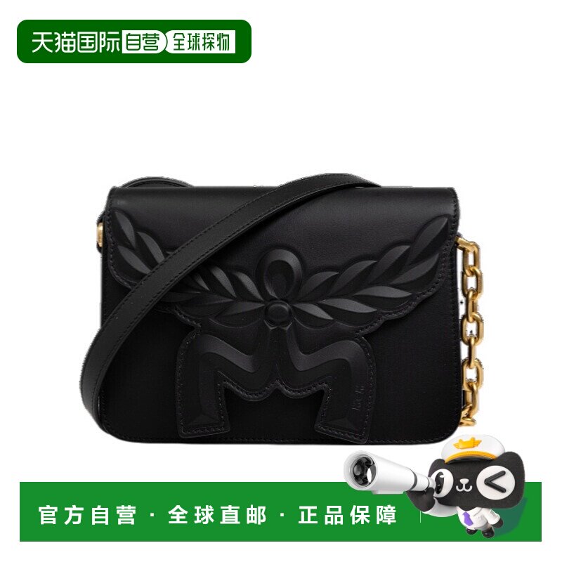 香港直邮MCM 女士 徽标单肩包 MWREAAC02 black黑色 舒适时尚背包