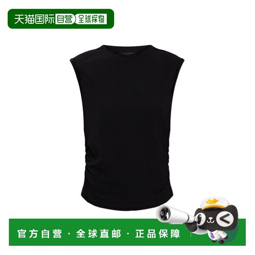 1h可退 香港直邮ALL SAINTS 女士背心吊带 WESTW214JABLACK CO 黑