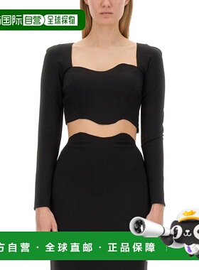 1h可退 香港直邮Staud 女士 ROPES 上衣 R24P1122PTBLK black黑色