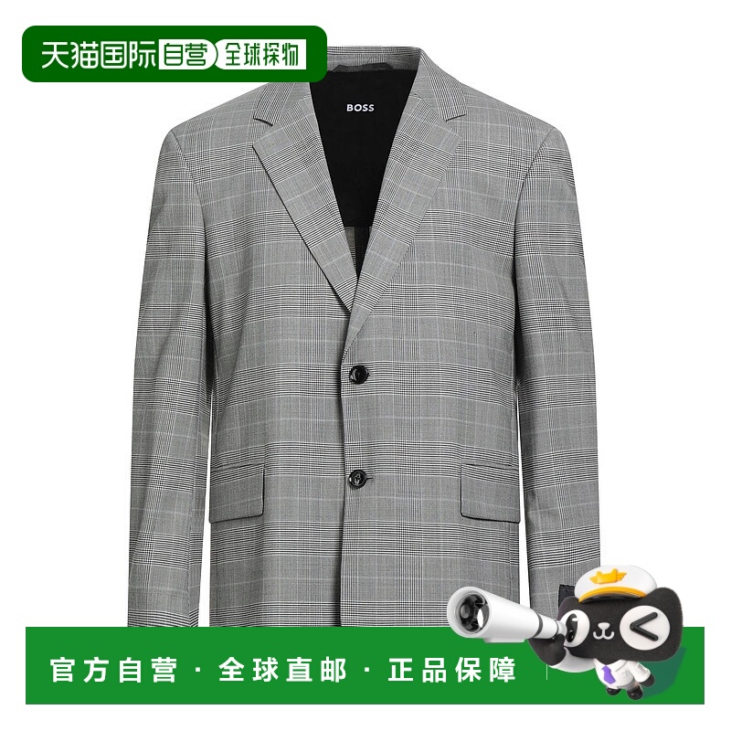 香港直邮BOSS 波士 男士 西装外套 grey灰色 舒适时尚