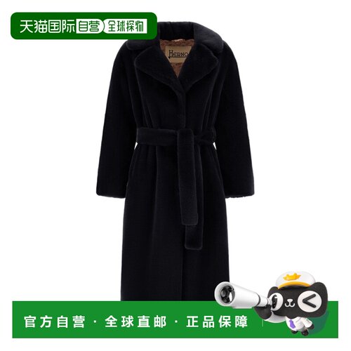 香港直邮HERNO 女士大衣 CA000586D124229300 CO 黑支付后1h可退