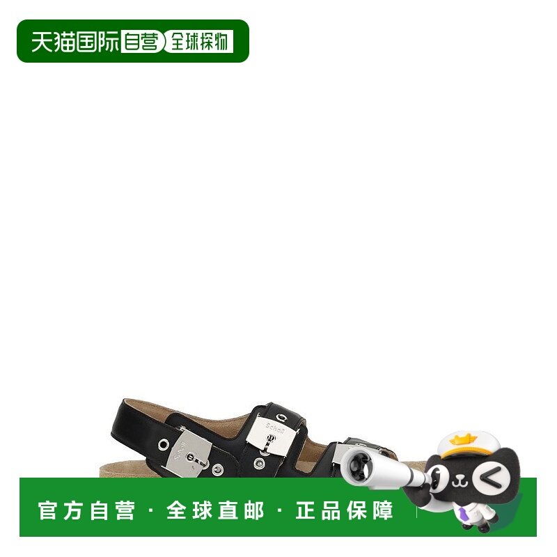 1h可退 香港直邮Balenciaga 巴黎世家 男士 I Scholl 平底凉鞋(黑,流行男鞋,时尚休闲鞋,淘宝优惠券,粉丝福利购,淘宝优惠卷