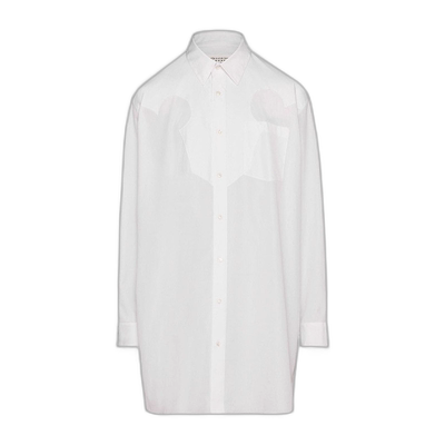 香港直邮Maison Margiela 棉质府绸衬衫式连衣裙 S51DT0014S43001