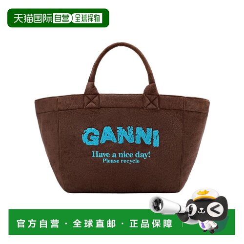 Ganni 图案手提包 C2080030单肩包