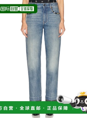 香港直邮Valentino 华伦天奴 女士 直筒牛仔裤 6B0DD19X94V