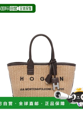 1h可退 香港直邮Hogan 女士 Script 迷你購物袋 KBW01TA5100UYI