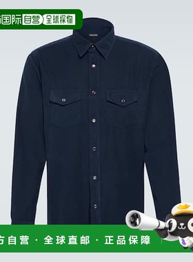 香港直邮Tom Ford 汤姆 福特 男士 棉质灯芯绒西部风格衬衫 00099