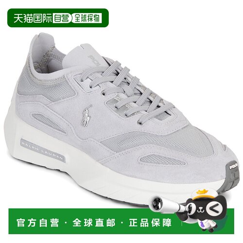 欧洲直邮Polo Ralph Lauren拉夫劳伦鞋子男低帮板鞋灰色BOERUM KN