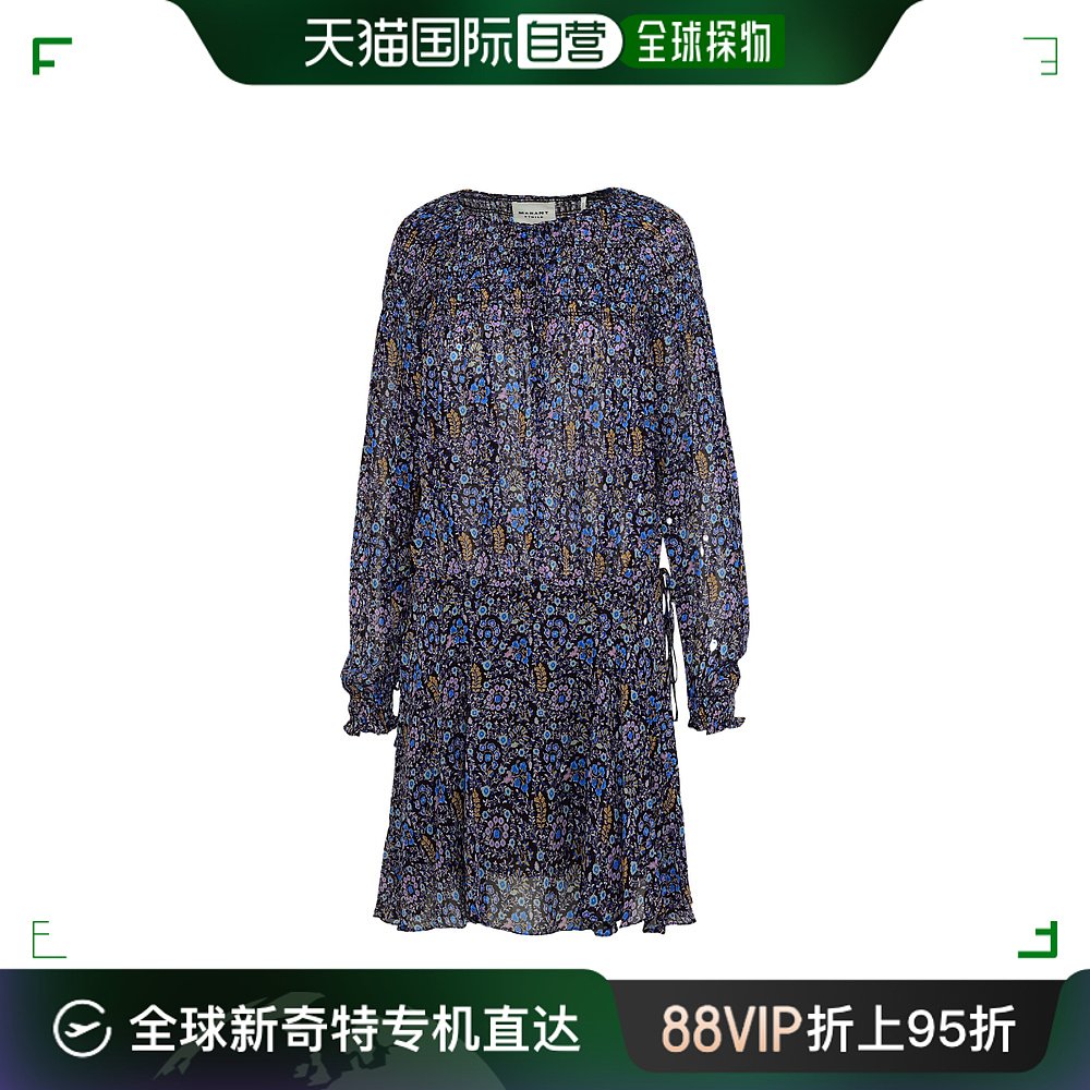 香港直邮Isabel Marant Etoile圆领长袖连衣裙 RO0158FAA3J01E30