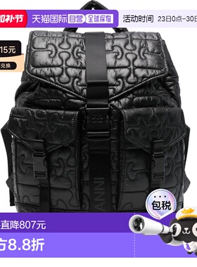 1h可退 香港直邮GANNI 甘尼 女士 绗缝尼龙背包 B2080004099