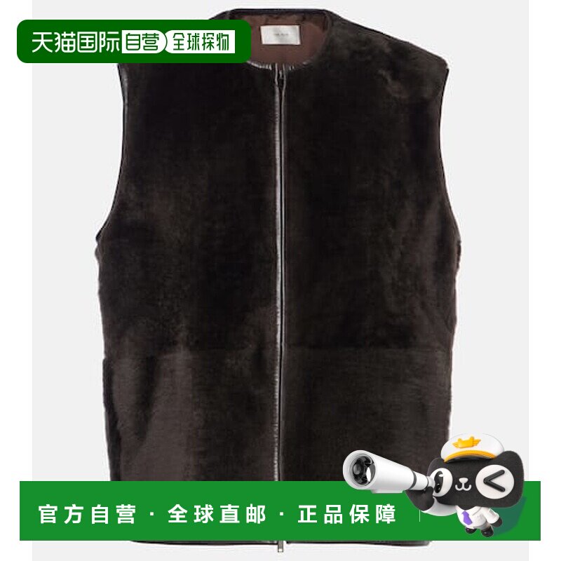 1h可退 香港直邮The Row 女士 Andi 毛羊皮背心 brown棕色 舒适时