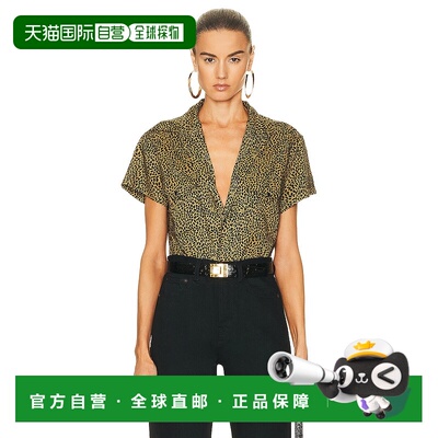 香港直邮Saint Laurent 圣罗兰 女士 短款短袖衬衫 725760Y04DN