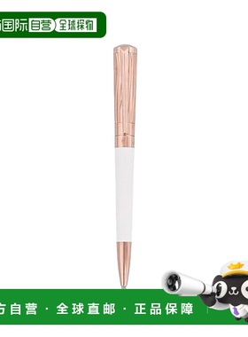 自营欧洲直邮S.T.Dupont都彭 男女通用白色/玫瑰金漆LIBERTÉ圆珠