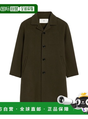 1h可退 香港直邮Ami Paris 男士 DE COEUR 单排扣风衣 UCO004WV00