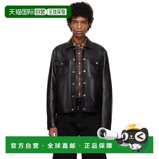 黑色 男士 Boxy Jean S74AM1 香港直邮Dsquared2 皮革夹克 二次方