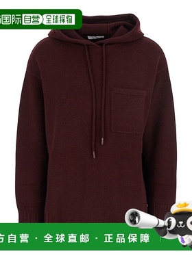 1h可退 香港直邮MaxMara 麦斯玛拉 女士 'Liana' Sweater 酒红色