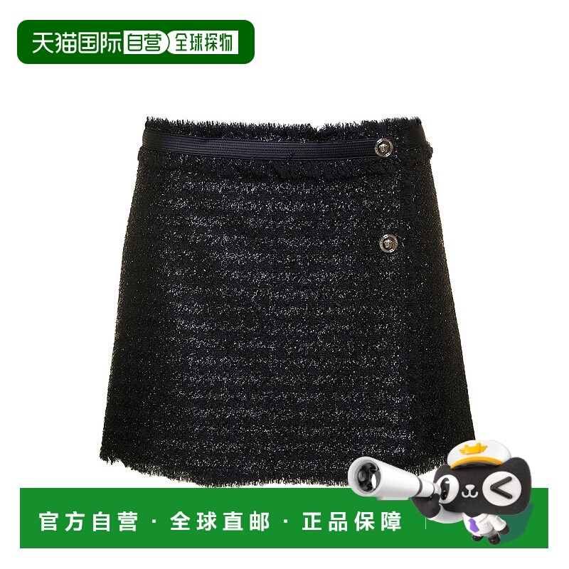 1h可退 香港直邮Versace 范思哲 女士 Hardware 黑色迷你卢勒克斯