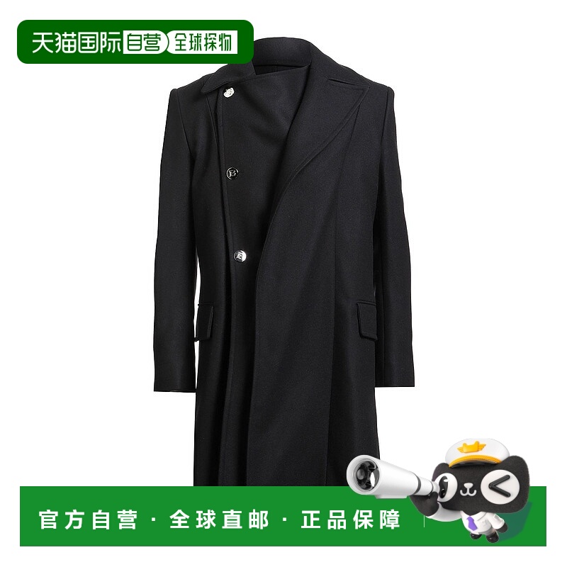 1h可退 香港直邮Balmain 巴尔曼 男士 大衣 blue蓝色 舒适时尚