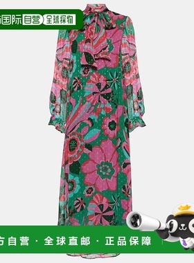 香港直邮RIXO 女士 Ferne 花朵乔其纱长款连衣裙