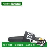 香港直邮BOSS 舒适时尚 波士 Slides 1h可退 black黑色 女士 便鞋