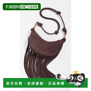 1h可退 香港直邮Simkhai 女士 Avery 流苏绒面革挎包 brown棕色