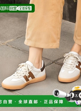 1h可退 香港直邮Hogan 男士 繫帶運動鞋 HXM6470FB60UHC beige米