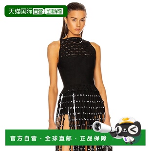 上衣 针织蕾丝无袖 AA9H1010CM601性感 女士 香港直邮Alaia