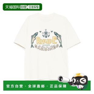 高档舒适时尚 香港直邮Rhude RHPS25TT09012正品 T恤 休闲百搭 短袖