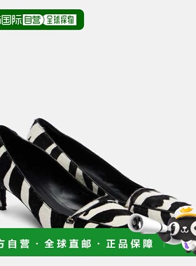 香港直邮KHAITE 女士 Celia 50 斑马纹小牛毛浅口鞋高跟女鞋单鞋