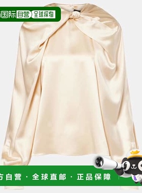 香港直邮MaxMara 麦斯玛拉 女士 Elegante Key torchon 真丝缎面