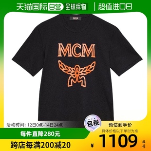 MHT9AMM01BK 男士 SHIRT MEN 黑色徽标T恤 香港直邮MCM