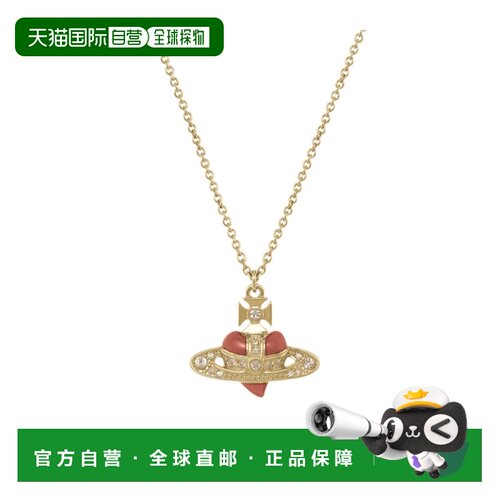 1h可退 Vivienne Westwood 钻石心形吊坠项链 630203BM02RA16