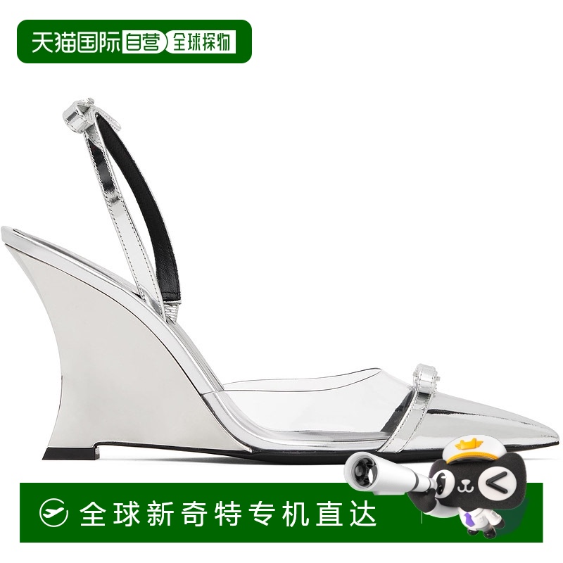 1h可退 香港直邮Versace 范思哲 女士 银色 Gianni Ribbon Metall