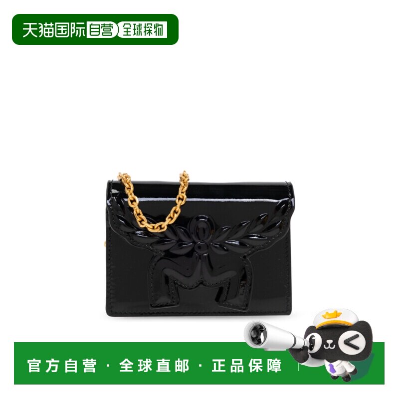 香港直邮MCM 女士钱包 MYAFSAC01BK AW2025 黑色 链条钱包