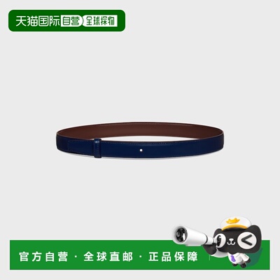 自营欧洲直邮CELINE思琳 粒面小公牛皮25MM可逆腰带男女同款皮带