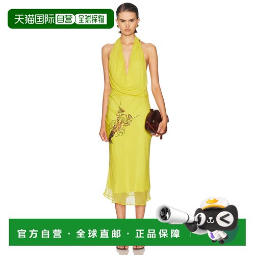 美国直邮Staud 女士 Simona 连衣裙 R26P2246CF yellow黄色 舒适