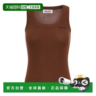 背心 无袖 MMV29412ZLSOOO Miu 香港直邮Miu