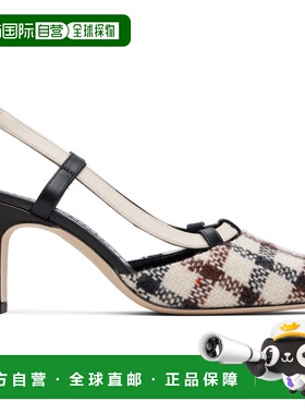 香港直邮MANOLO BLAHNIK 莫罗 伯拉尼克 女士 灰白色 Vestal 高跟