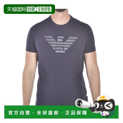 1h可退 香港直邮EMPORIO ARMANI 男士T恤 3Z1T881J00ZBLUE SS2022