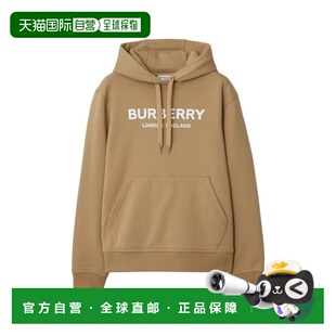 自营1h可退 Burberry/博柏利 女士棉质字母印花长袖卫衣