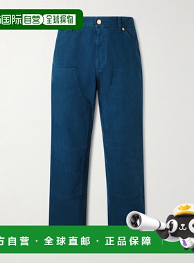 1h可退 香港直邮versace 范思哲 男士 徽标贴花直筒牛仔裤 101888