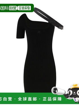 香港直邮Courreges 徽标连衣裙 223MRO201FI00019999包臀裙