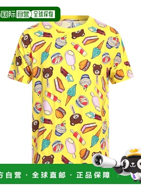 1h可退 香港直邮Moschino 莫斯奇诺 男士 T恤 yellow黄色 舒适时