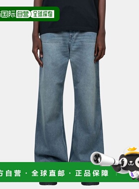 1h可退 香港直邮Courreges 男士 Hammer 牛仔宽松长裤 VESDPA241D