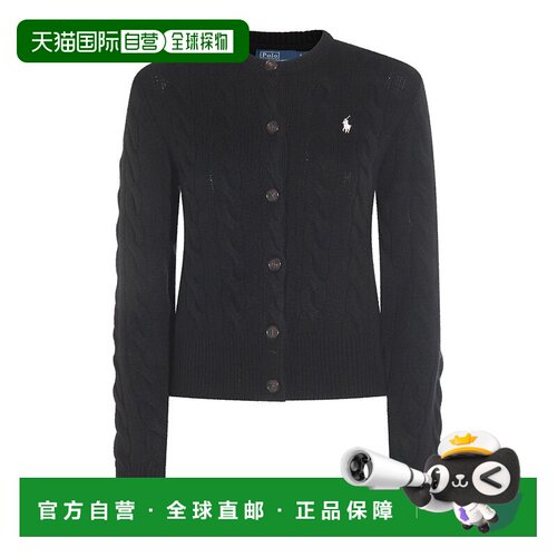 香港直邮Polo Ralph Lauren Polo 拉夫 劳伦 女士 麻花针织开襟羊