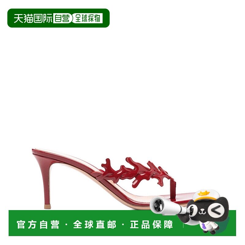 1h可退 香港直邮Gianvito Rossi 吉安维托 罗西 女士 红色凉鞋 G1