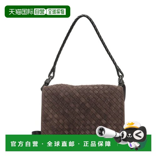 1h可退 香港直邮Bottega Veneta 葆蝶家 男士 棕色 Swing Intrecc