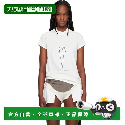 香港直邮rick owens 瑞克 欧文斯 DRKSHDW 女士 白色 Temple Smal